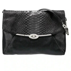 Coach 1941 black leather shoulder handbag